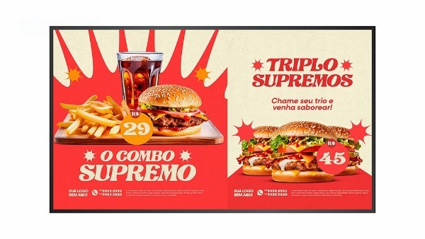 一屏多用，商顯新選擇——超窄邊廣告機